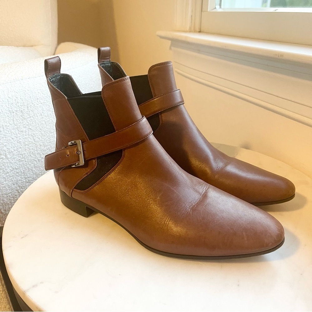 MIU MIU Chelsea Buckle Ankle Boots